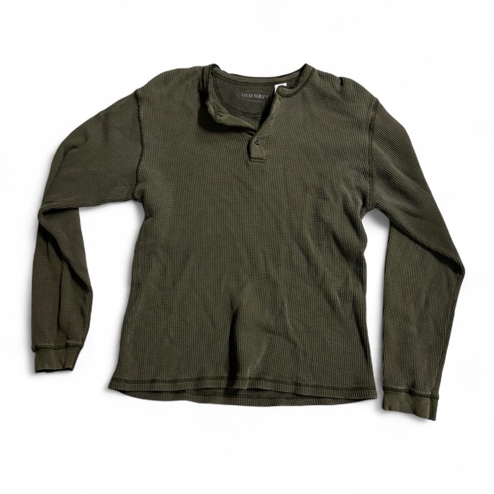 Old Navy Dark Olive Long Sleeve Shirt